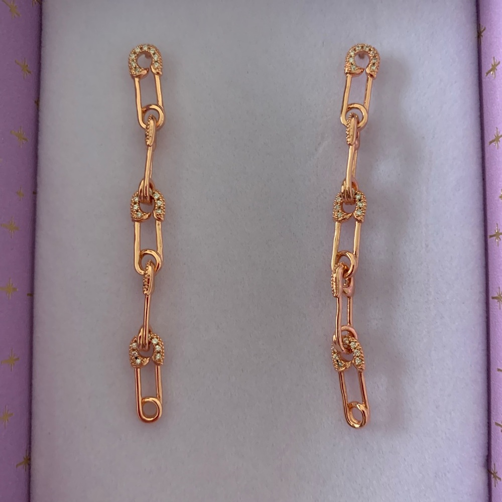 Rose Gold Drop earrings - Melinda Maria - NWT ✨ - Picture 4 of 8